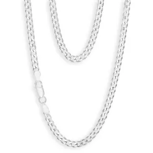 Sterling Silver 120 Gauge Diamond Cut 70cm Curb Chain Shiels