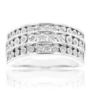 Sterling Silver 15 Points Diamond Dress Ring Shiels