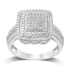 Sterling Silver 15 Points Diamond Ring Shiels