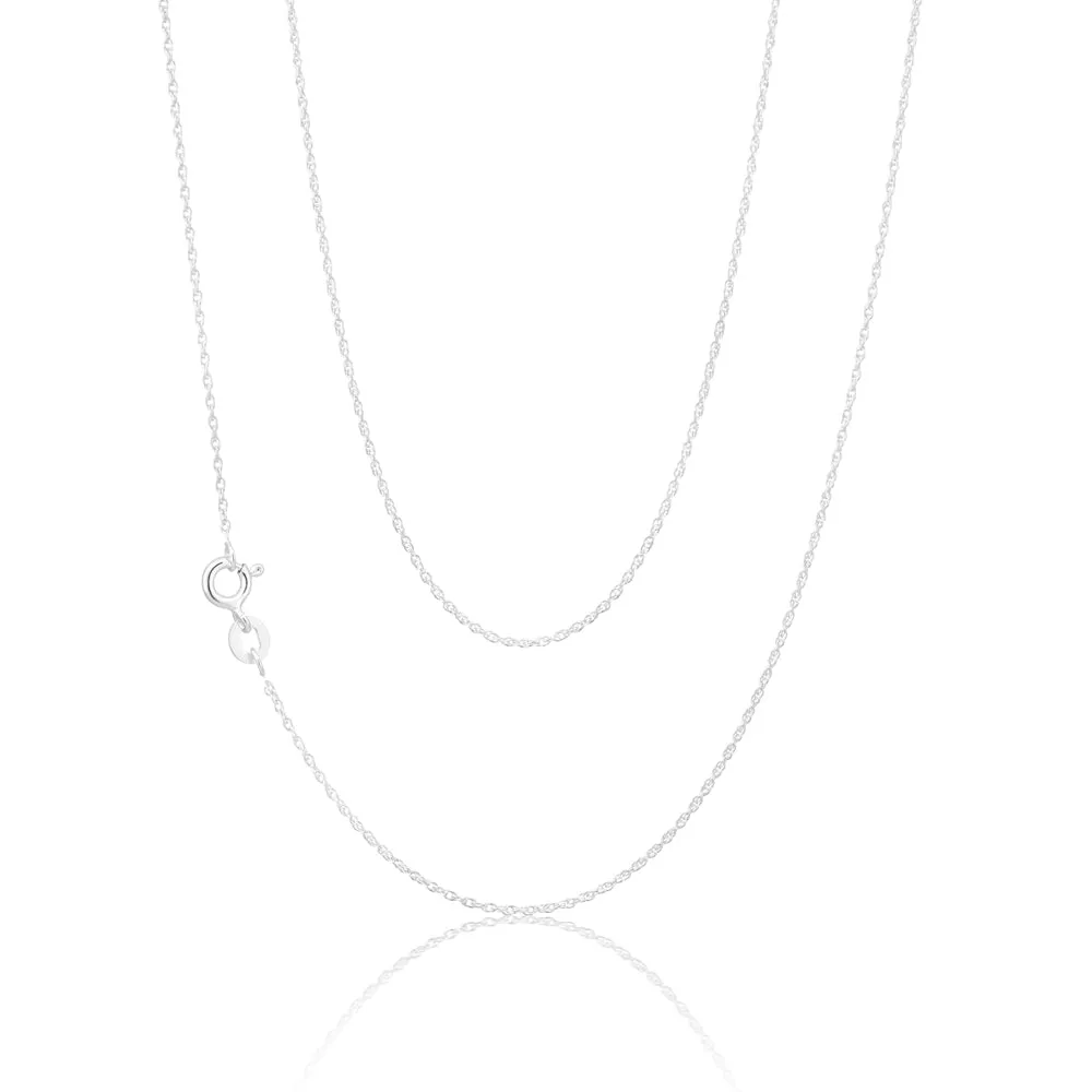 Sterling Silver 18 Gauge 45cm Singapore Chain Shiels