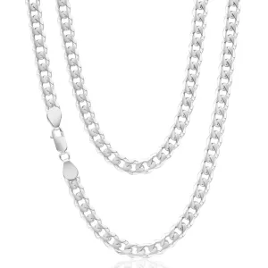 Sterling Silver 200 Gauge Diamond Cut 70cm Curb Chain Shiels
