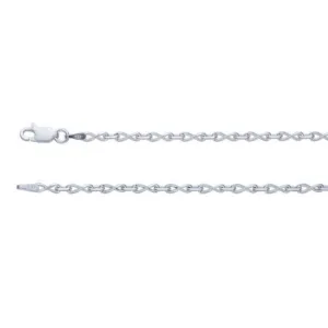 Sterling Silver 2.5mm Infinity Link Chain 18"