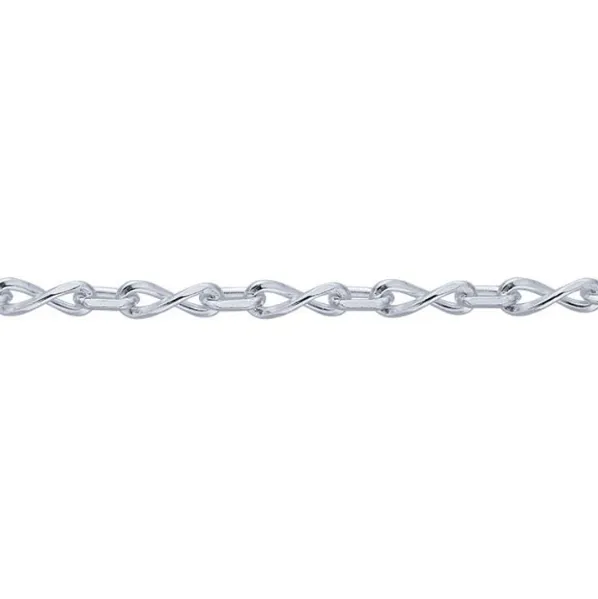 Sterling Silver 2.5mm Infinity Link Chain 18"