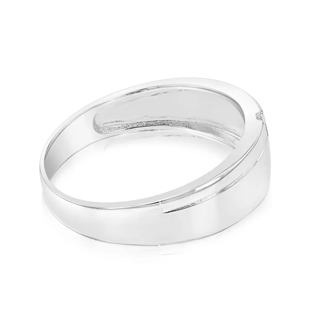 Sterling Silver 3 Diamond Ring Shiels