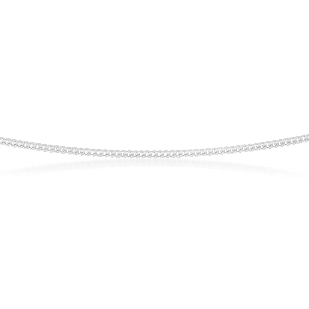 Sterling Silver 30 Gauge Curb Chain in 45cm Shiels