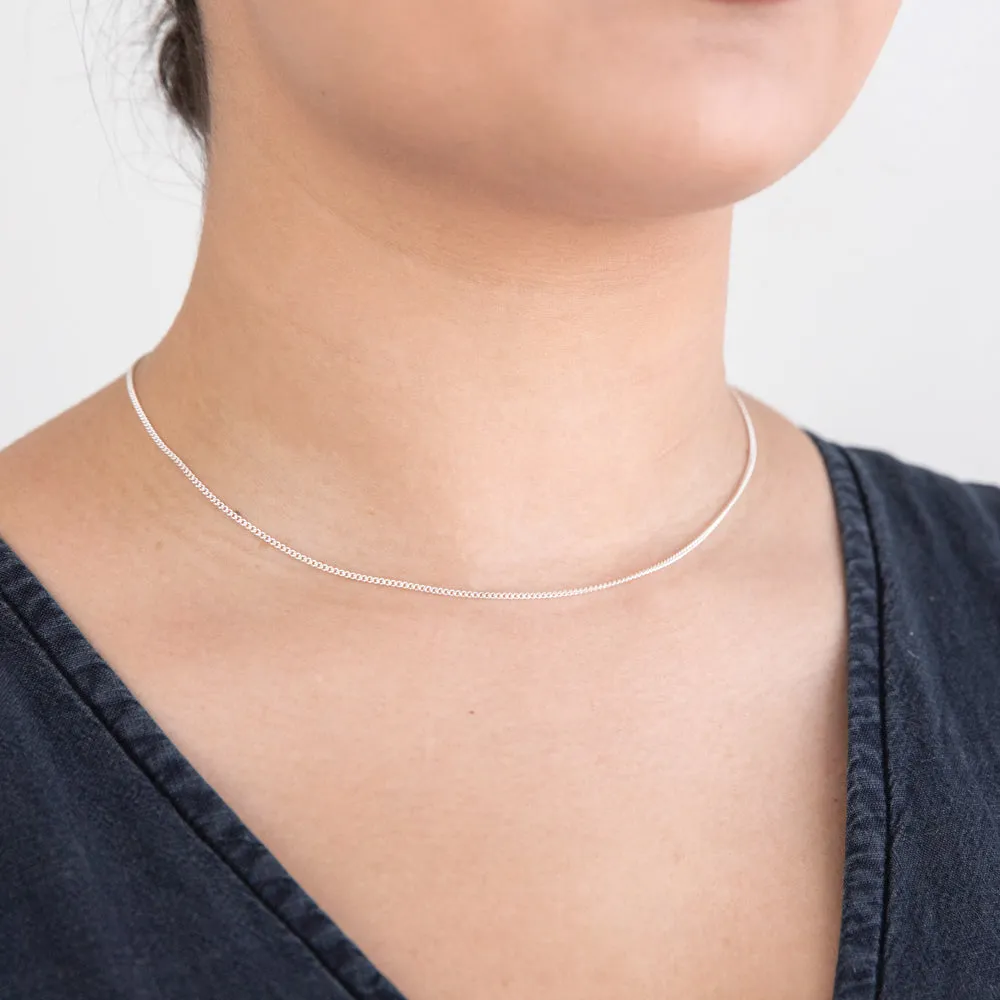 Sterling Silver 40 Gauge Chain 40cm length Shiels