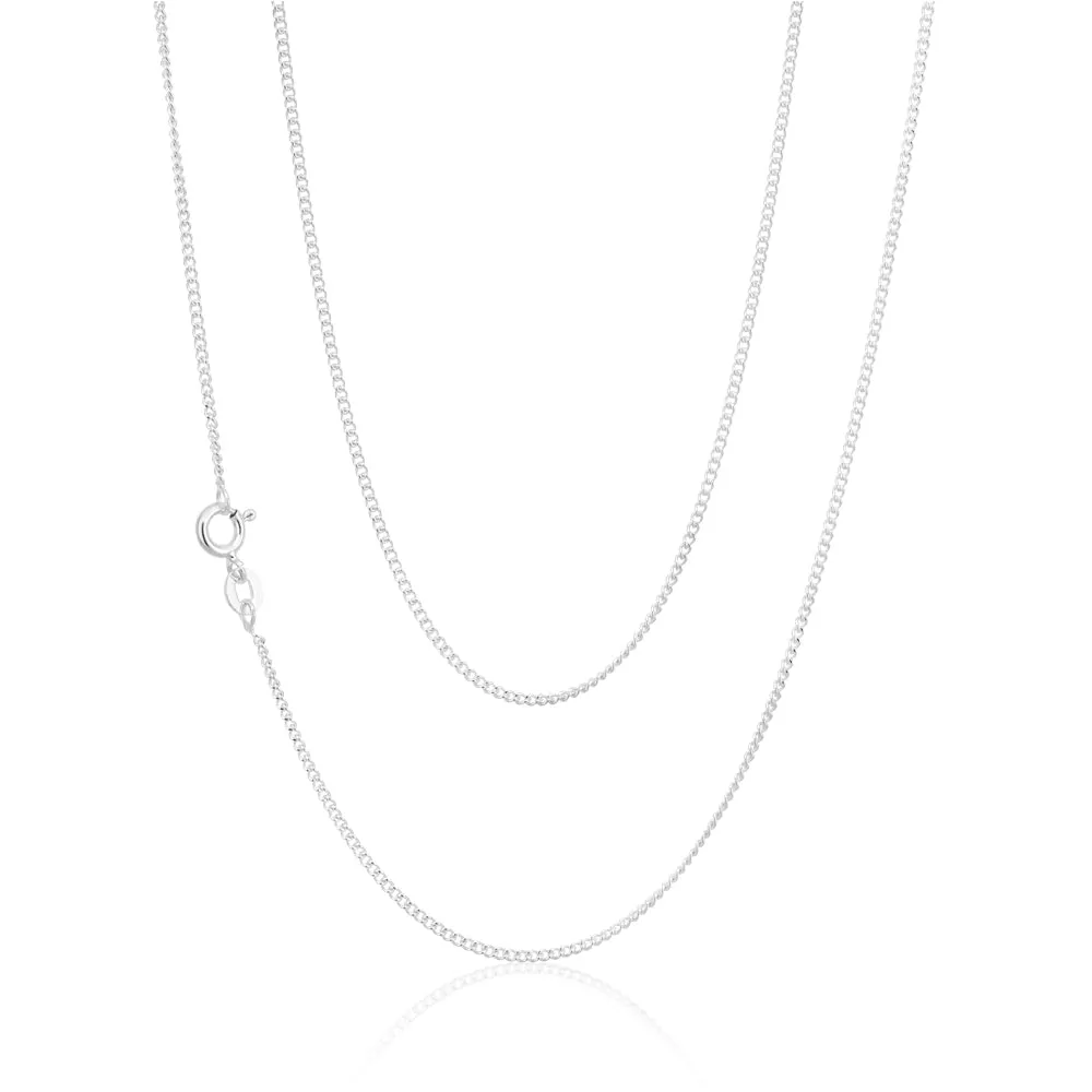 Sterling Silver 45cm 40 Gauge Curb Chain Shiels