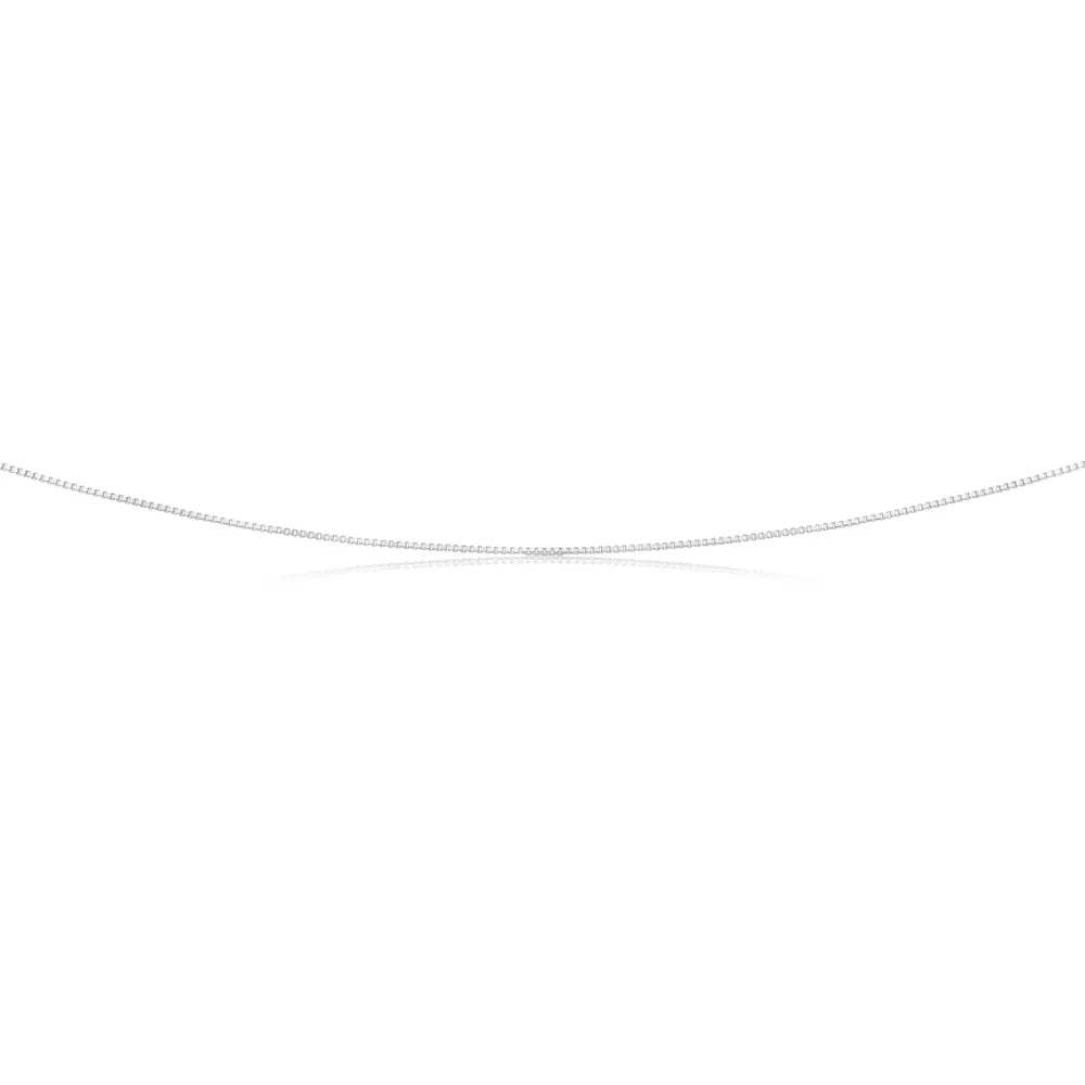 Sterling Silver 45cm 70 Gauge Box Chain Shiels
