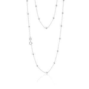 Sterling Silver 45cm Ball and Chain Necklace Shiels