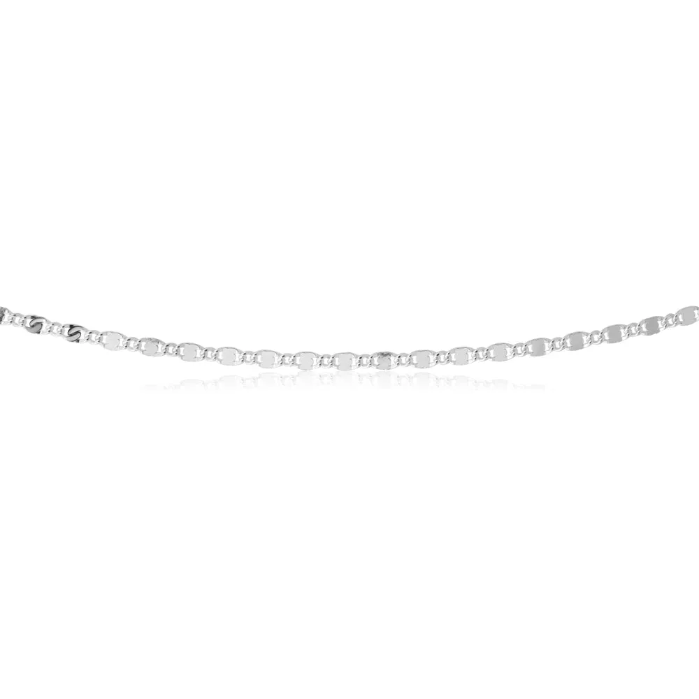 Sterling Silver 45cm Fancy Dicut Chain Shiels