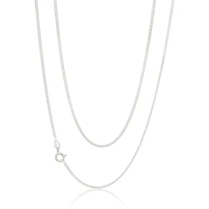 Sterling Silver 50 Gauge Curb Dicut Chain 55cm Shiels