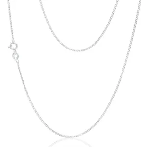 Sterling Silver 50cm 40 Gauge Dicut Curb Chain Shiels
