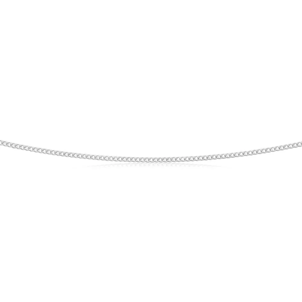 Sterling Silver 50cm 40 Gauge Dicut Curb Chain Shiels