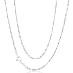 Sterling Silver 50cm 40 Gauge Double Curb Chain Shiels