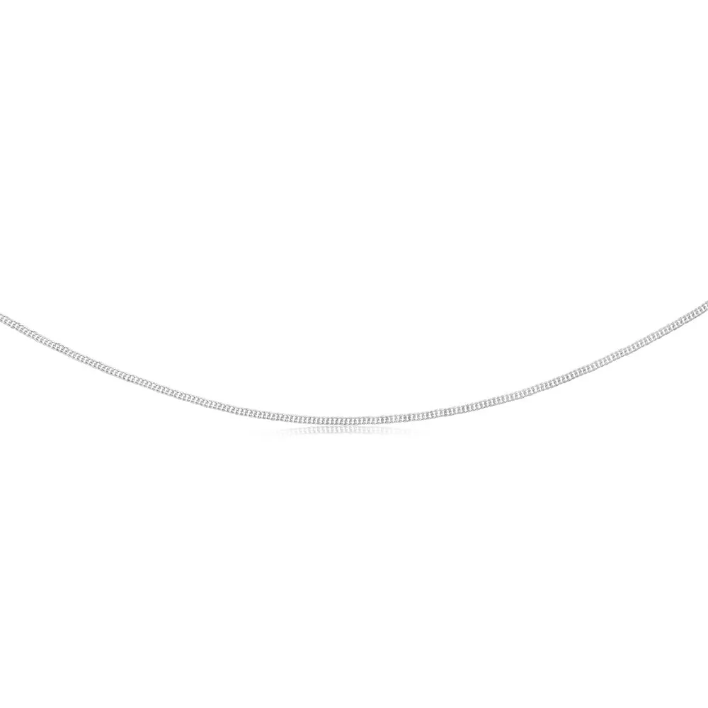 Sterling Silver 50cm 40 Gauge Double Curb Chain Shiels