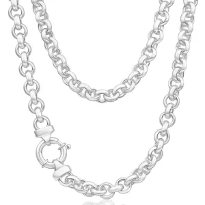 Sterling Silver 50cm Belcher Boltring Chain Shiels