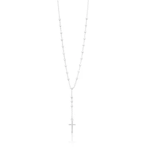 Sterling Silver 50cm Chain with Cross Drop Pendant Shiels