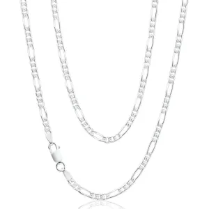 Sterling Silver 50cm Diamond Cut Figaro 1:3 Chain Shiels
