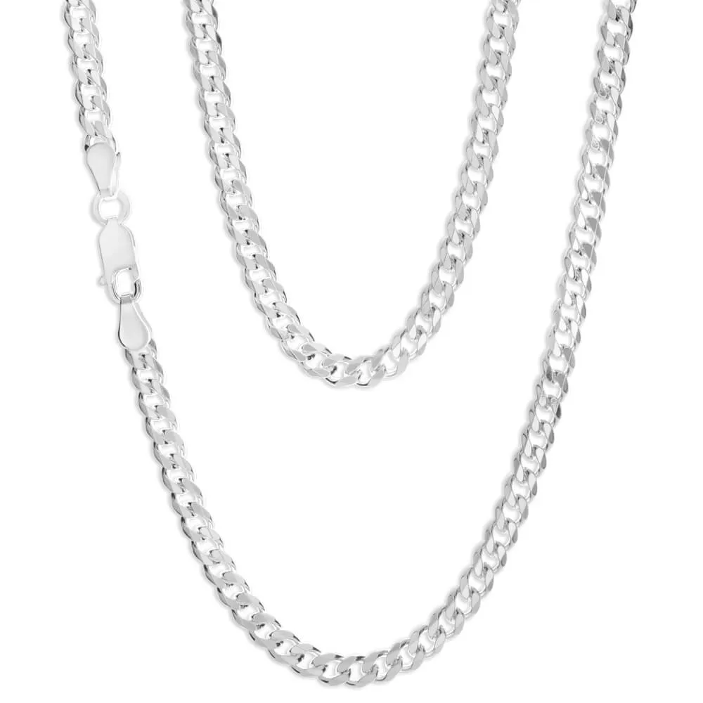 Sterling Silver 55cm 120 Gauge Dicut Curb Chain Shiels