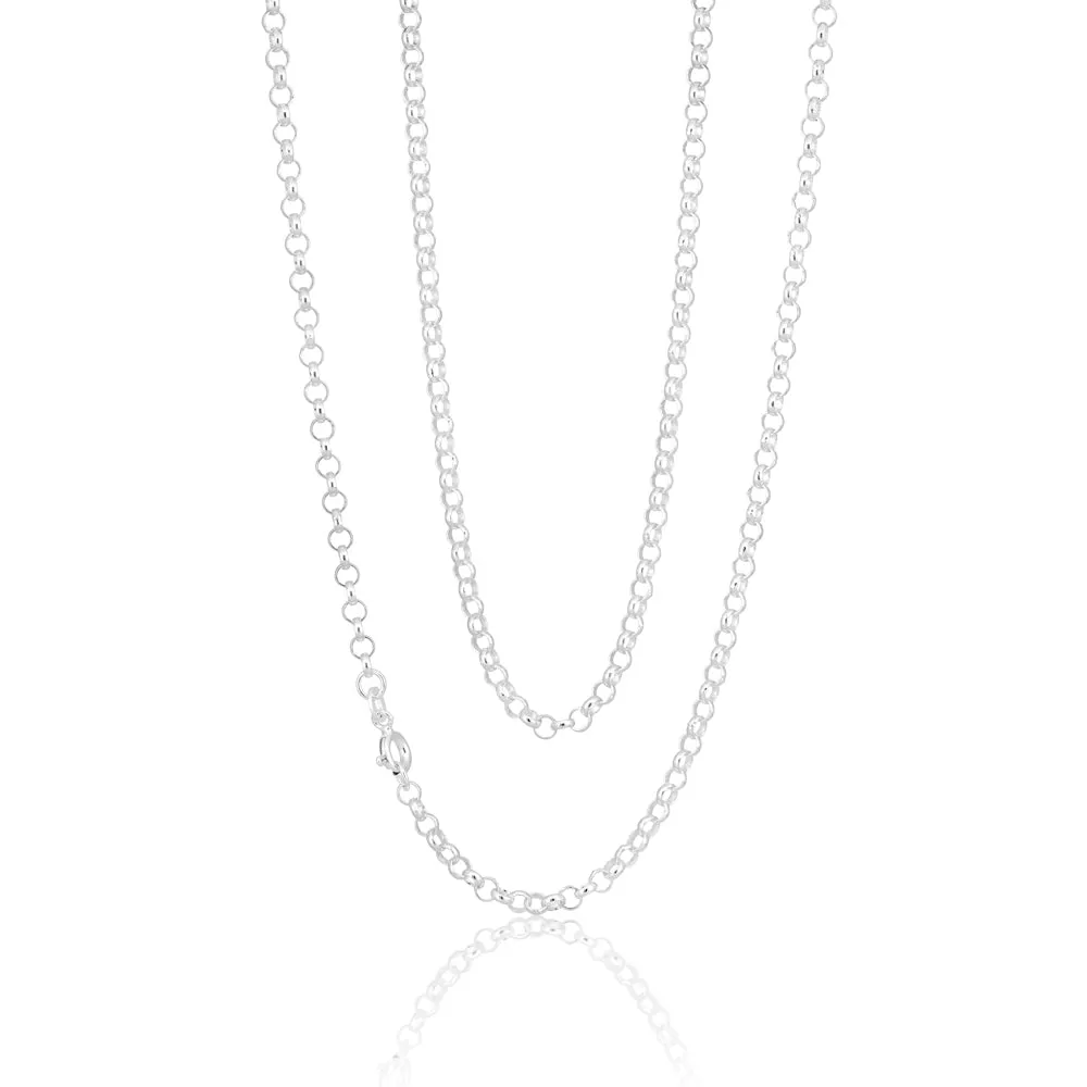 Sterling Silver 55cm 70 Gauge Belcher Chain Shiels