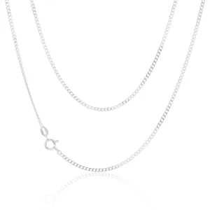 Sterling Silver 60 Gauge Curb Chain 45cm Shiels