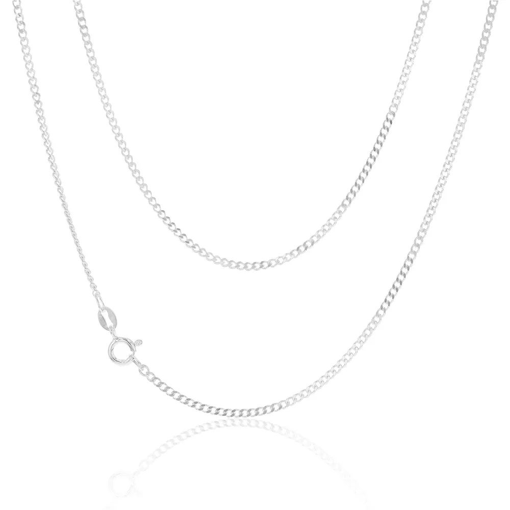 Sterling Silver 60 Gauge Curb Chain 45cm Shiels