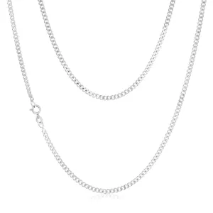 Sterling Silver 80 Gauge Diamond Cut 50cm Curb Chain Shiels