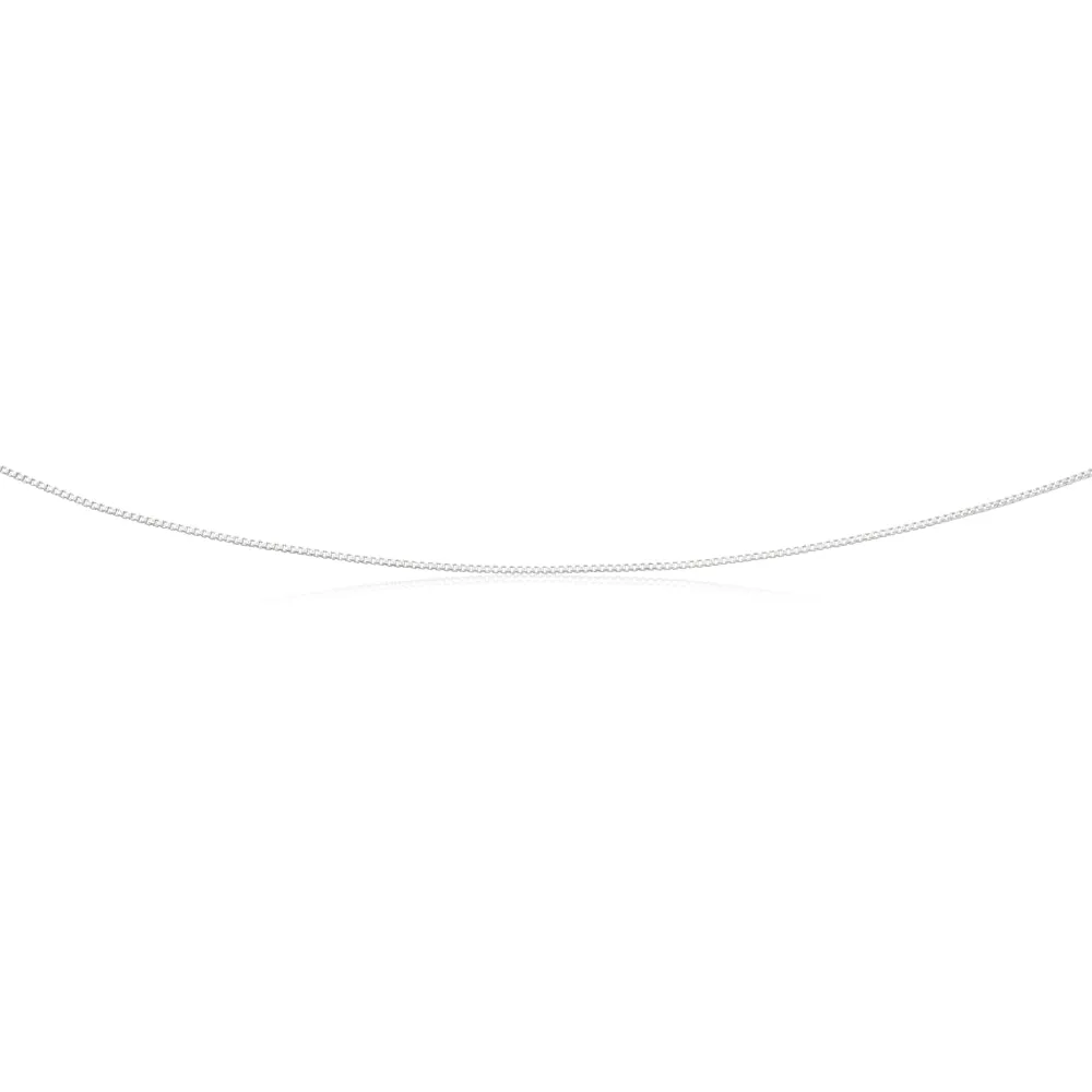 Sterling Silver 90 Gauge 40cm Box Chain Shiels