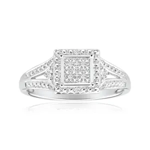 Sterling Silver Adorable Diamond Ring Shiels