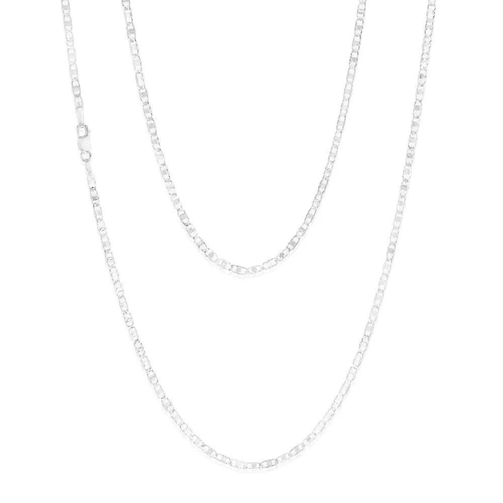 Sterling Silver Anchor 50 Gauge 55cm Chain Shiels