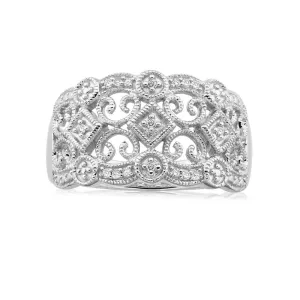 Sterling Silver Angelic Diamond Ring Shiels