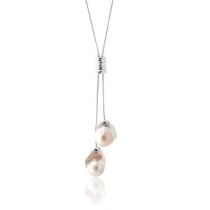 Sterling Silver Baroque Pearl Chain Shiels