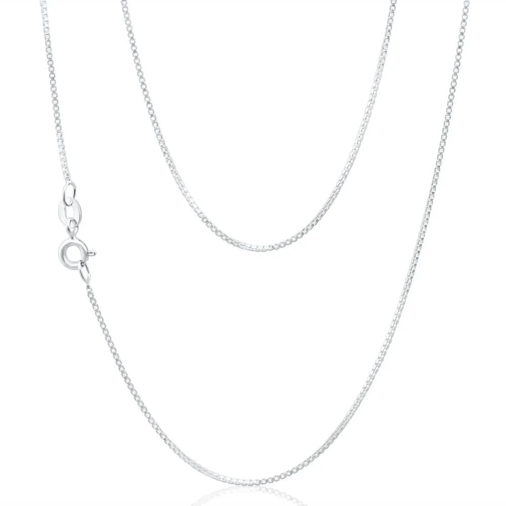Sterling Silver Box 44cm Chain Shiels