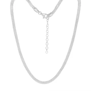 Sterling Silver Broad 42 5cm Chain Shiels