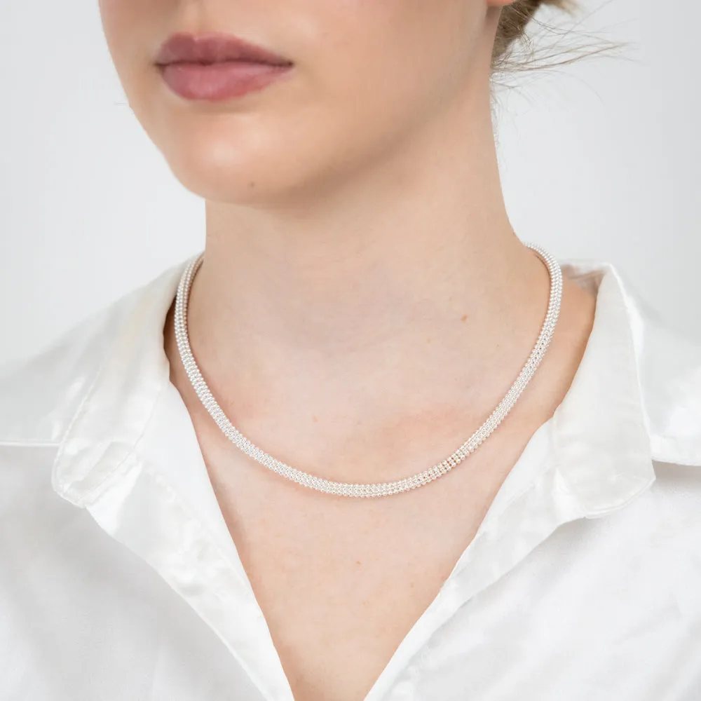 Sterling Silver Broad 42 5cm Chain Shiels