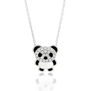 Sterling Silver Cubic Zirconia Pendant With 42cm Chain Shiels