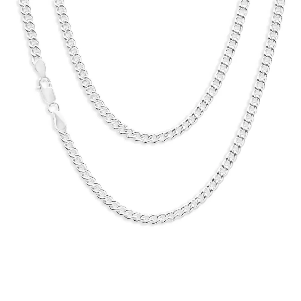 Sterling Silver Curb 100 Gauge 45cm Chain Shiels
