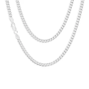 Sterling Silver Curb 100 Gauge 45cm Chain Shiels