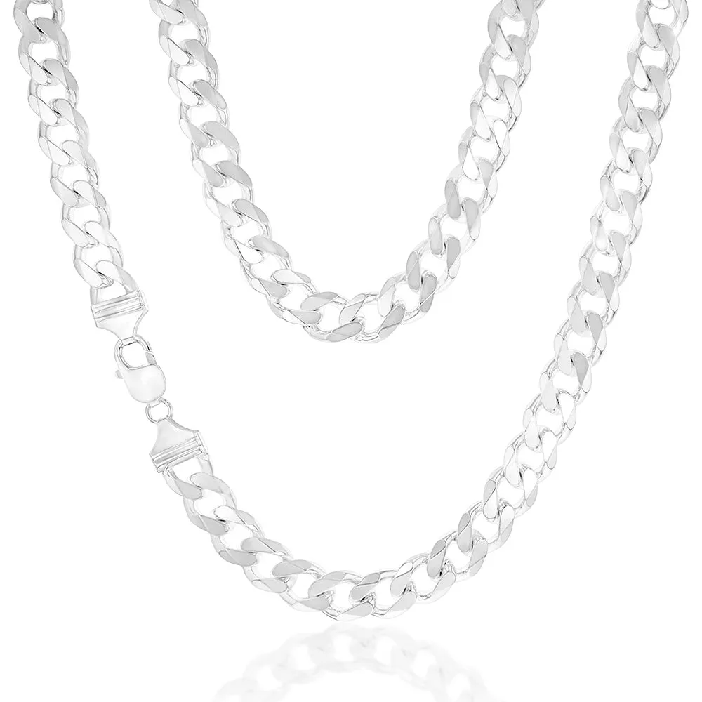 Sterling Silver Curb 300 Gauge 55cm Chain Shiels