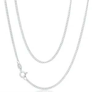Sterling Silver Curb 50 Gauge Chain 50cm Shiels