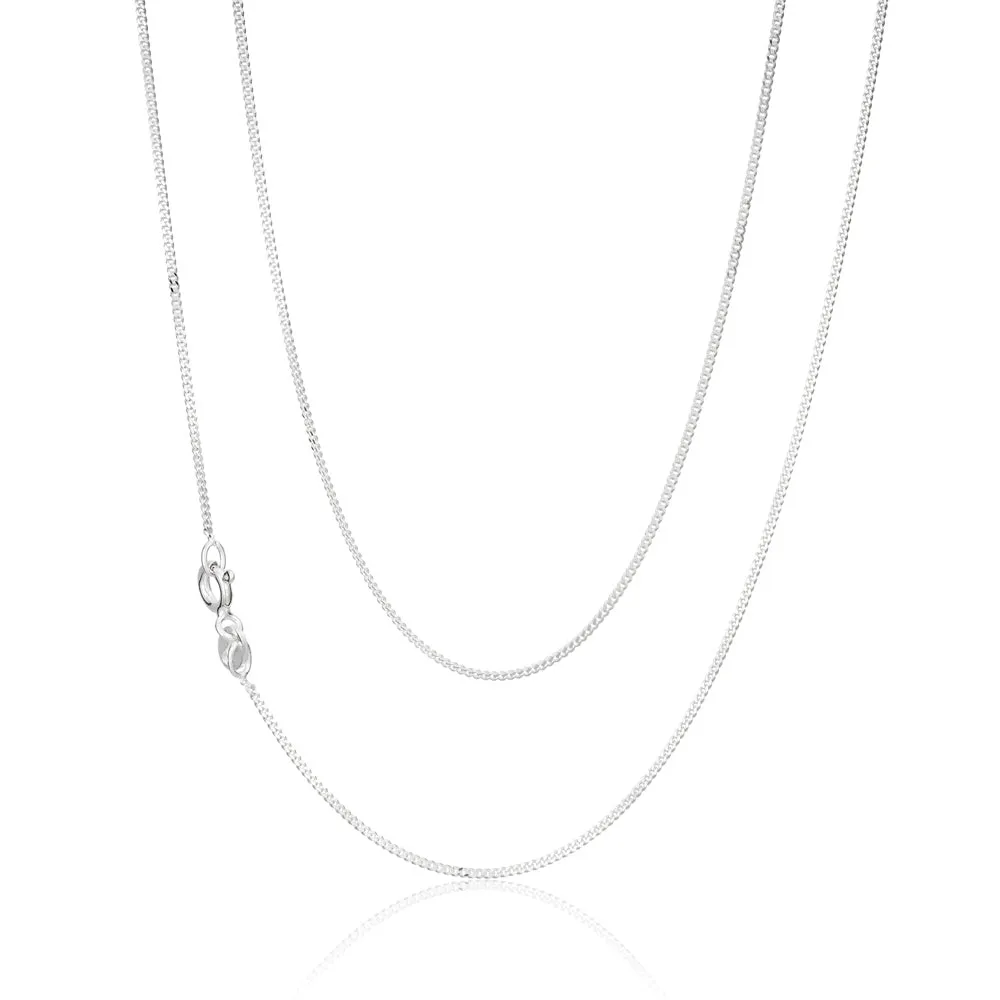 Sterling Silver Curb Chain 30 gauge 45cm Shiels