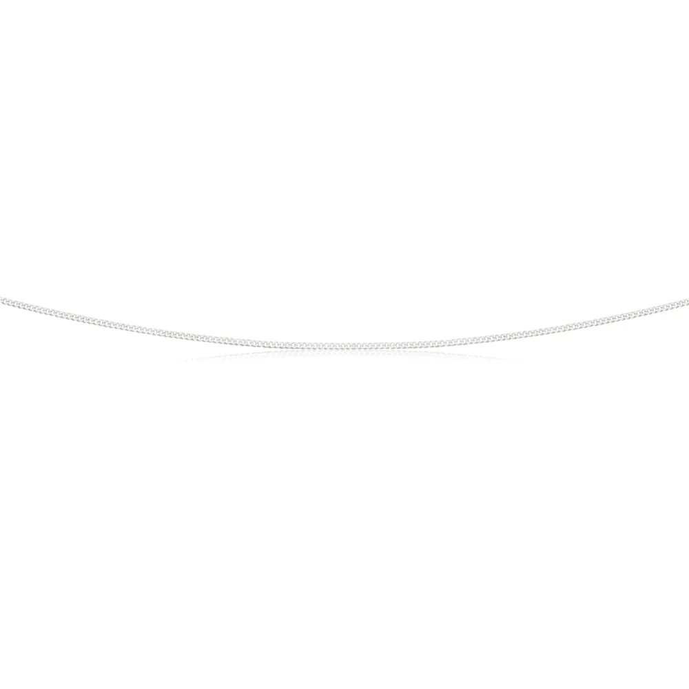 Sterling Silver Curb Chain 30 gauge 45cm Shiels