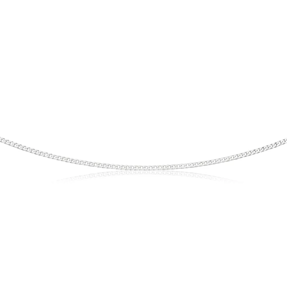 Sterling Silver Curb Chain 80 gauge 55cm Shiels