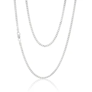 Sterling Silver Curb Chain 80 gauge 55cm Shiels