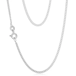 Sterling Silver Curb Dicut 40cm Chain Shiels