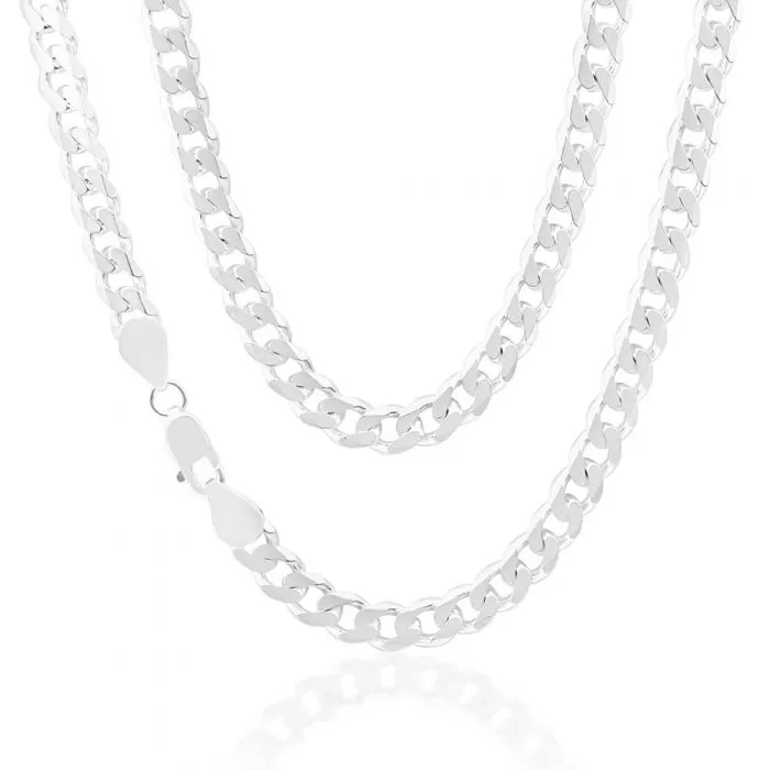 Sterling Silver Curb Heavy 200 Gauge 50cm Chain Shiels