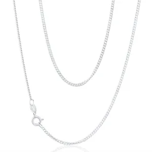 Sterling Silver Curb Link 50 Gauge Chain 45cm Shiels