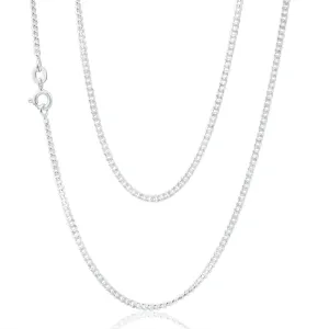 Sterling Silver Diamond Cut 60cm Curb Chain Shiels