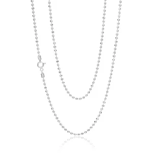 Sterling Silver Diamond Cut Ball 80cm Chain Shiels