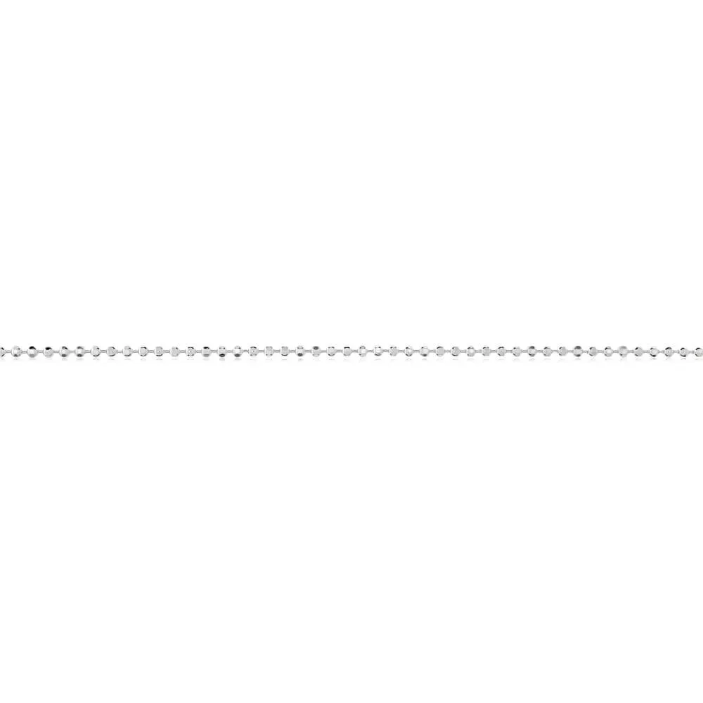 Sterling Silver Diamond Cut Ball 80cm Chain Shiels